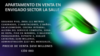 APARTAMENTO EN VENTA EN ENVIGADO SECTOR LA SALLE