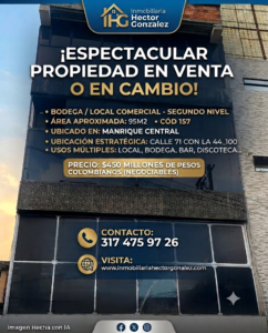MEDELLIN MANRIQUE CENTRAL VENDO ESPECTACULAR LOCAL BODEGA