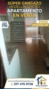 MEDELLIN CENTRO APARTAMENTO EN VENTA