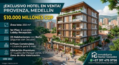 PROVENZA MEDELLIN HOTEL EN VENTA